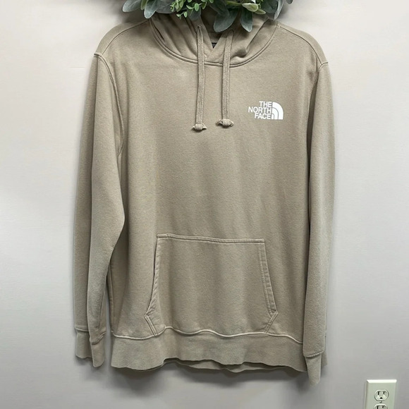 The North Face Men’s Box NSE Pullover Hoodie Khaki Stone L - Picture 3 of 16